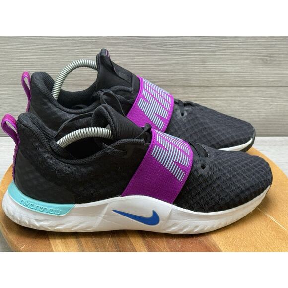 NIKE RENEW IN SEASON TR 9 Training Shoes Black/Purple #AR4543007 Womens 10 - Picture 1 of 10